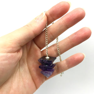 Amethyst Crystal Pendulums
