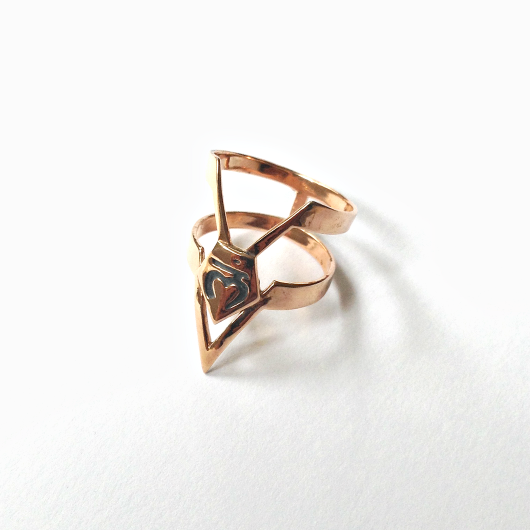 Bronze Root Chakra Ring- Grounding (Slight imperfections)